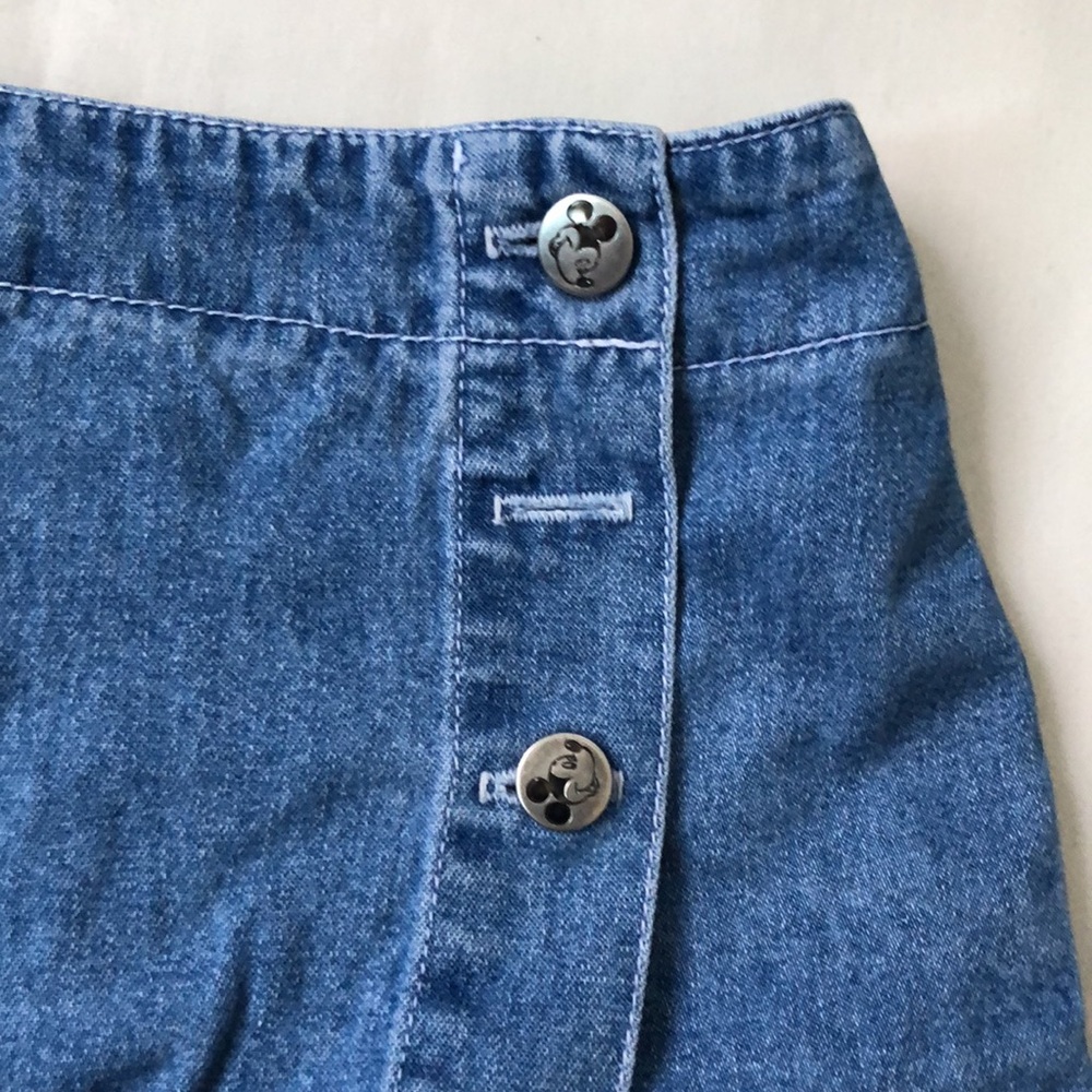 Vintage Disney Mickey Denim Skort - Picture 2 of 8